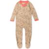 imageHonestBaby Baby Holiday Sleep and Play Footed Holiday Pajamas Onepiece Sleeper Zipfront Organic Cotton PjsReindeer Delight
