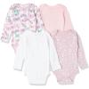 imageHonestBaby Baby Long Sleeve OnePiece Organic Cotton Bodysuits Multipack Legacy4pack Winginit