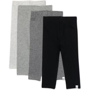 imageHonestBaby Multipack Leggings Skinny Flare and Cargo Pants Organic Cotton for Infant Baby Girls Toddlers Little KidsGray Ombre