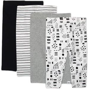 imageHonestBaby Multipack Leggings Skinny Flare and Cargo Pants Organic Cotton for Infant Baby Girls Toddlers Little KidsPattern Play