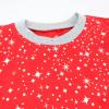 imageHonestBaby 2Piece Pajamas Sleepwear PJs 100 Organic Cotton for Infant Baby and Toddler Boys ampamp Girls UnisexTwinkle Star Red