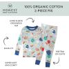 imageHonestBaby Baby Holiday 2Piece Pajamas Sleepwear PJs 100 Organic Cotton for Infant Baby and Toddler Boys ampamp Girls UnisexEverything Nice