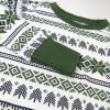 imageHonestBaby Baby Holiday 2Piece Pajamas Sleepwear PJs 100 Organic Cotton for Infant Baby and Toddler Boys ampamp Girls UnisexFair Isle Green