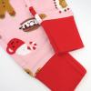 imageHonestBaby Baby Holiday 2Piece Pajamas Sleepwear PJs 100 Organic Cotton for Infant Baby and Toddler Boys ampamp Girls UnisexGingerbread Pink