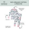 imageHonestBaby Baby Holiday 2Piece Pajamas Sleepwear PJs 100 Organic Cotton for Infant Baby and Toddler Boys ampamp Girls UnisexSki Trip