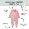 imageHonestBaby Baby Holiday Sleep and Play Footed Holiday Pajamas Onepiece Sleeper Zipfront Organic Cotton PjsHop
