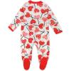 imageHonestBaby Baby Holiday Sleep and Play Footed Holiday Pajamas Onepiece Sleeper Zipfront Organic Cotton PjsLolly Love