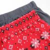 imageHonestBaby Multipack Harem Pants Roomy Fit Pull on Bottoms 100 Organic Cotton for Infant Baby Boys Girls Unisex2pack Fair Isle Red