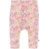 imageHonestBaby Multipack Harem Pants Roomy Fit Pull on Bottoms 100 Organic Cotton for Infant Baby Boys Girls Unisex3pack Meadow Floral Pink Blush