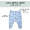 imageHonestBaby Multipack Harem Pants Roomy Fit Pull on Bottoms 100 Organic Cotton for Infant Baby Boys Girls Unisex3pack Tropic Shadow Peach