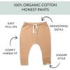 imageHonestBaby Multipack Honest Pants Joggers Pull on 100 Organic Cotton for Infant Baby and Toddler Boys Girls UnisexSunset Blue