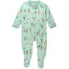 imageHonestBaby Baby Holiday Sleep and Play Footed Holiday Pajamas Onepiece Sleeper Zipfront Organic Cotton PjsDalmatian Bunny