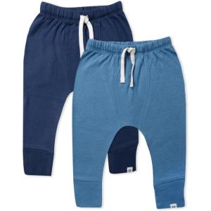 imageHonestBaby Multipack Honest Pants Joggers Pull on 100 Organic Cotton for Infant Baby and Toddler Boys Girls UnisexOcean Wave