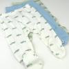 imageHonestBaby 3Pack Footed Pants Roomy Fit Pull on Bottoms 100 Organic Cotton for Infant Baby Boys Girls UnisexRetro Ride Almond