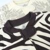 imageHonestBaby Baby 100 Organic Cotton Celebration NonSlip Footed OnePiece ZipFront PajamasBrown Zebra