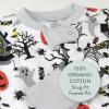 imageHonestBaby Baby 100 Organic Cotton Celebration NonSlip Footed OnePiece ZipFront PajamasHaunted House