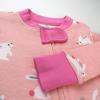 imageHonestBaby Baby 100 Organic Cotton Celebration NonSlip Footed OnePiece ZipFront PajamasHop