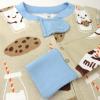 imageHonestBaby Baby 100 Organic Cotton Celebration NonSlip Footed OnePiece ZipFront PajamasMilk N Cookies