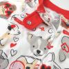 imageHonestBaby Baby 100 Organic Cotton Celebration NonSlip Footed OnePiece ZipFront PajamasPug Love