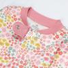imageHonestBaby Classics Sleep ampamp Play Footed OnePiece Pajama Sleeper 100 Organic CottonMeadow Floral Pink Blush