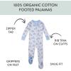imageHonestBaby NonSlip Footed Pajamas OnePiece Sleeper ZipFront Pjs 100 Organic Cotton for Baby BoysShips a Hoy