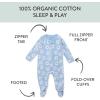 imageHonestBaby Sleep ampamp Play Footed OnePiece Pajama Sleeper 100 Organic Cotton Baby GirlsDaisy Daze