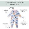imageHonestBaby Sleep ampamp Play Footed OnePiece Pajama Sleeper 100 Organic Cotton Baby GirlsMaui Floral