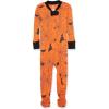 imageHonestBaby Baby 100 Organic Cotton Celebration NonSlip Footed OnePiece ZipFront PajamasBatty