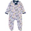 imageHonestBaby Classics Sleep ampamp Play Footed OnePiece Pajama Sleeper 100 Organic CottonMeadow Floral Purple