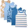 imageHonestBaby Multipack Long Sleeve Tshirts Tee 100 Organic Cotton Baby Toddler Kids Boys Girls5pack Tropic Shadow Chambray