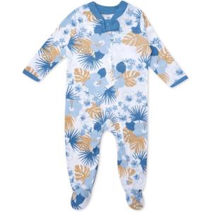 imageHonestBaby Sleep ampamp Play Footed OnePiece Pajama Sleeper 100 Organic Cotton Baby BoysOahu Oasis