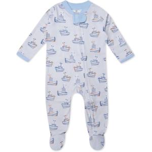 imageHonestBaby Sleep ampamp Play Footed OnePiece Pajama Sleeper 100 Organic Cotton Baby BoysShips a Hoy