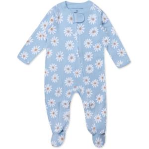 imageHonestBaby Sleep ampamp Play Footed OnePiece Pajama Sleeper 100 Organic Cotton Baby GirlsDaisy Daze