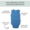 imageHonestBaby Sleeveless and Cami Bodysuits Onepiece 100 Organic Cotton for Baby Boys Girls Unisex5pack Tropic Shadow Chambray