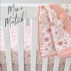 imageHonestBaby UnisexBaby Classics Fitted Crib Sheets Set Standard Mattress 100 Organic Cotton Baby Boys Girls Neutral 2 Pack  Love Dot One Size1 Pack  Peach Skin