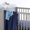 imageHonestBaby UnisexBaby Classics Fitted Crib Sheets Set Standard Mattress 100 Organic Cotton Baby Boys Girls Neutral 2 Pack  Love Dot One Size1 Pack  Sketchy Square Dark Navy