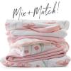 imageHonestBaby UnisexBaby Classics Fitted Crib Sheets Set Standard Mattress 100 Organic Cotton Baby Boys Girls Neutral 2 Pack  Love Dot One Size1 Pack  Strawberry Cream