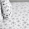 imageHonestBaby UnisexBaby Classics Fitted Crib Sheets Set Standard Mattress 100 Organic Cotton Baby Boys Girls Neutral 2 Pack  Love Dot One Size1 Pack  Tossed Skulls