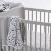 imageHonestBaby UnisexBaby Classics Fitted Crib Sheets Set Standard Mattress 100 Organic Cotton Baby Boys Girls Neutral 2 Pack  Love Dot One Size1 Pack  Tossed Skulls