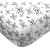 imageHonestBaby UnisexBaby Classics Fitted Crib Sheets Set Standard Mattress 100 Organic Cotton Baby Boys Girls Neutral 2 Pack  Love Dot One Size1 Pack  Tossed Skulls