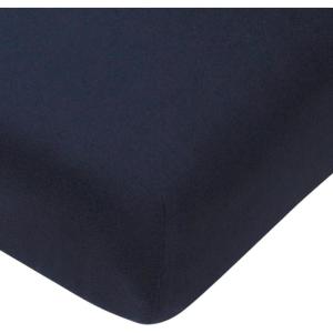 imageHonestBaby UnisexBaby Classics Fitted Crib Sheets Set Standard Mattress 100 Organic Cotton Baby Boys Girls Neutral 2 Pack  Love Dot One Size1 Pack  Dark Navy