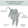 imageHonestBaby 2Piece Pajamas Sleepwear Pjs 100 Organic Cotton for Baby Toddler Kids GirlBaby Zebra Camo