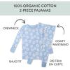 imageHonestBaby 2Piece Pajamas Sleepwear Pjs 100 Organic Cotton for Baby Toddler Kids GirlDaisy Daze