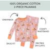 imageHonestBaby Celebration 2Piece Pajamas Sleepwear Pjs 100 Organic Cotton for Baby Toddler KidsBunnylicious