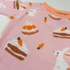 imageHonestBaby Celebration 2Piece Pajamas Sleepwear Pjs 100 Organic Cotton for Baby Toddler KidsBunnylicious