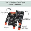 imageHonestBaby Celebration 2Piece Pajamas Sleepwear Pjs 100 Organic Cotton for Baby Toddler KidsDino Ween