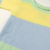 imageHonestBaby Celebration 2Piece Pajamas Sleepwear Pjs 100 Organic Cotton for Baby Toddler KidsEaster Stripe Blue
