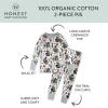 imageHonestBaby Celebration 2Piece Pajamas Sleepwear Pjs 100 Organic Cotton for Baby Toddler KidsHaunted House