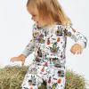 imageHonestBaby Celebration 2Piece Pajamas Sleepwear Pjs 100 Organic Cotton for Baby Toddler KidsHaunted House