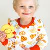 imageHonestBaby Celebration 2Piece Pajamas Sleepwear Pjs 100 Organic Cotton for Baby Toddler KidsJunk Food Lover